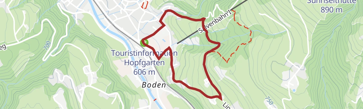 Route map: Mödlingweg